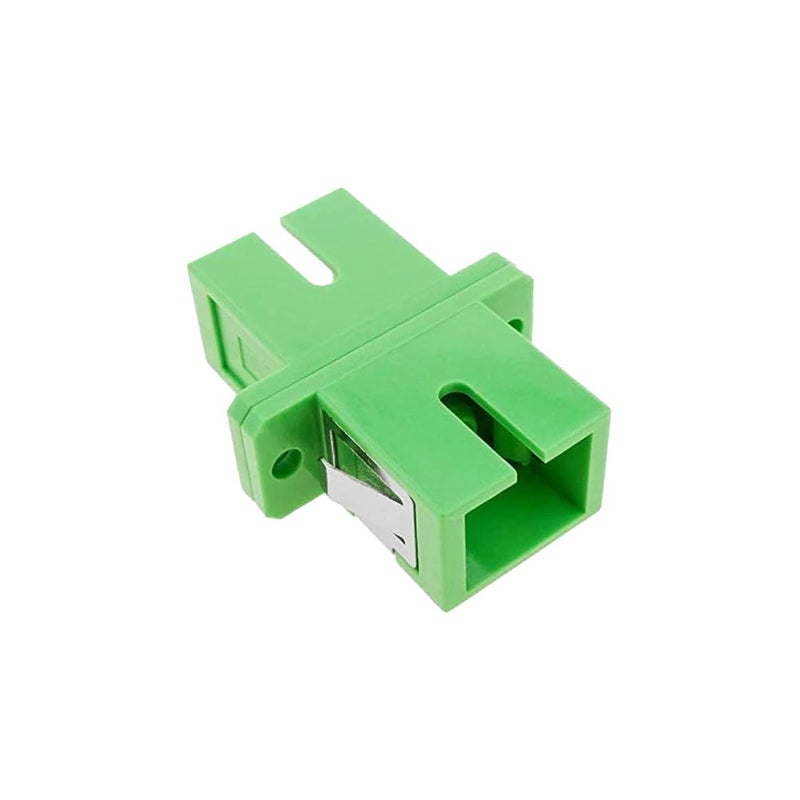 Elfcam ® - Fiber Optic Adapter Coupler SCA Female to SCA Female Singlemode Simplex, 1 Pack - Image 1